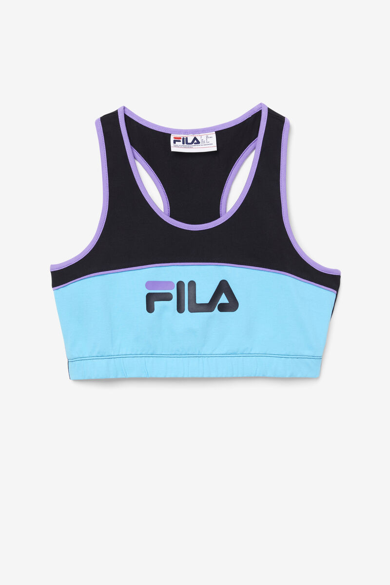 Black / Blue / Purple Women's Fila Poesia Bra Top Leggings | LPdUMq1TBYy