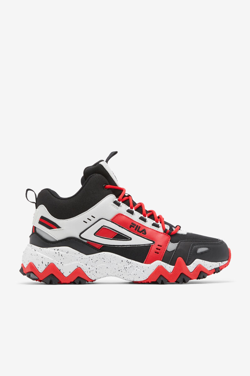 Black / Grey / Red Men's Fila Oakmont Tr Mid Running Shoes | lBNALw9J5kx