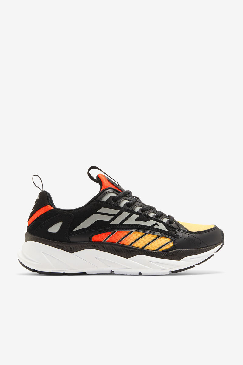 Black / Lemon / Red Orange Men's Fila Surefire Colorful Chunky Dad Sneaker | Fila Trainers | ROZyFsA