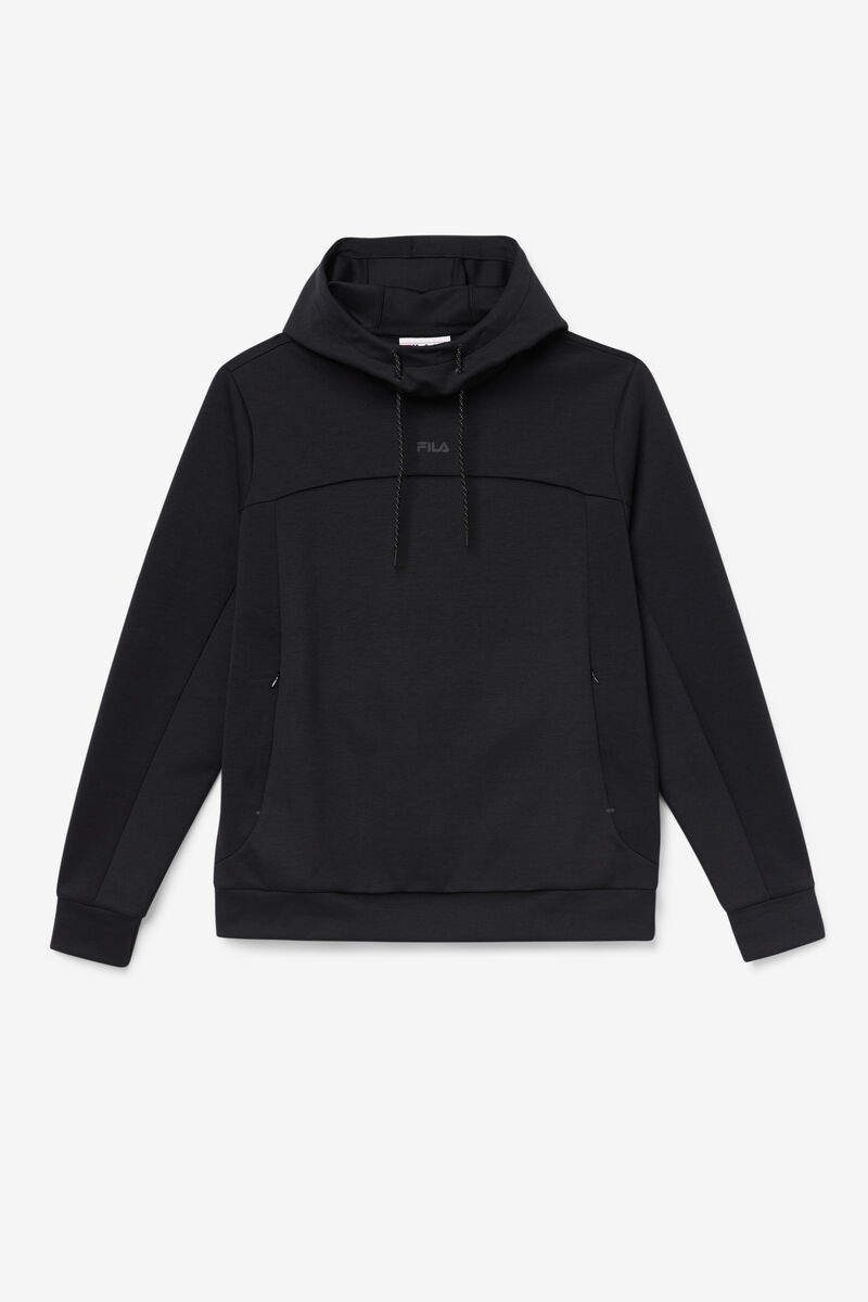 Black Men's Fila Aadheen Hoodie Hoodies | hJD9IwbkLeb