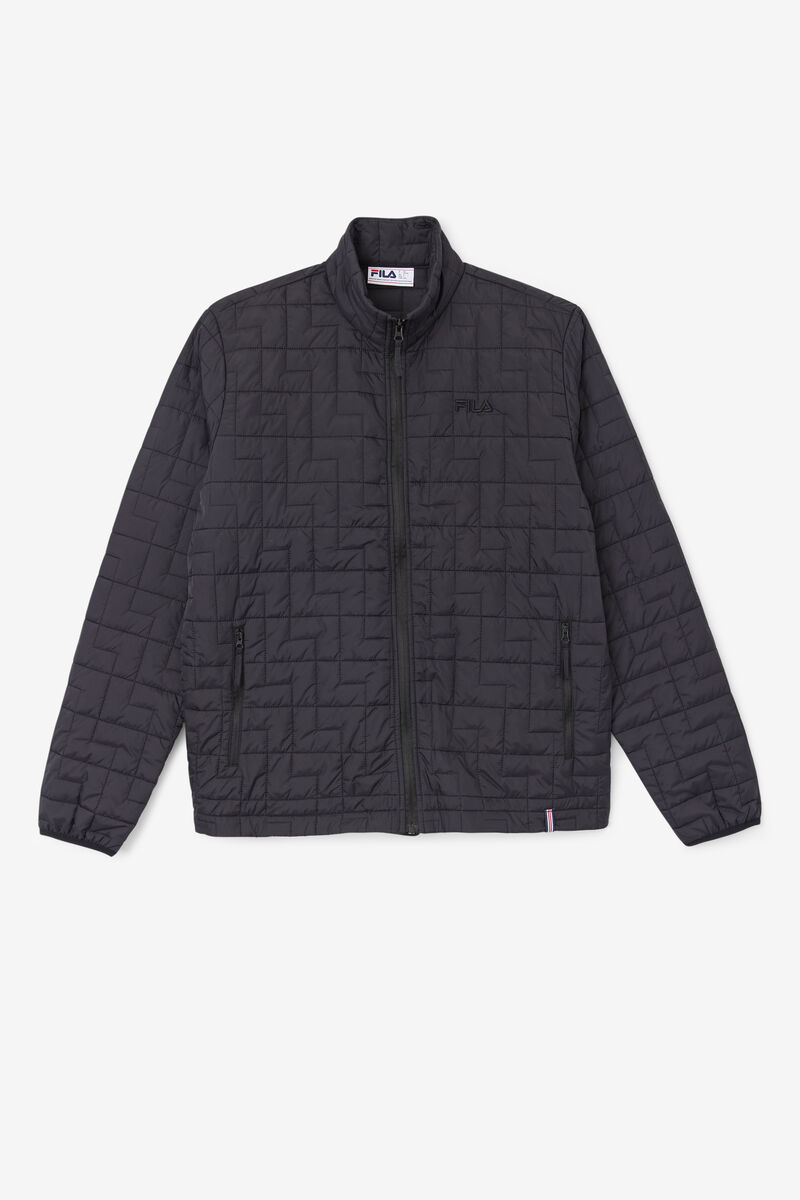 Black Men's Fila Commuter Jacket Jackets | WKQYszUyyBB