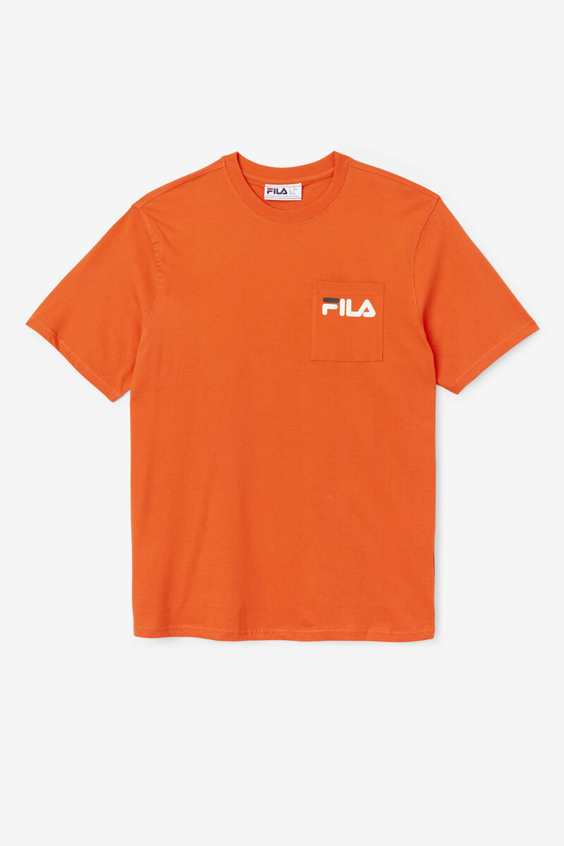 Black Men's Fila Curtis Pocket T Shirts | RvOjKqrgGk1