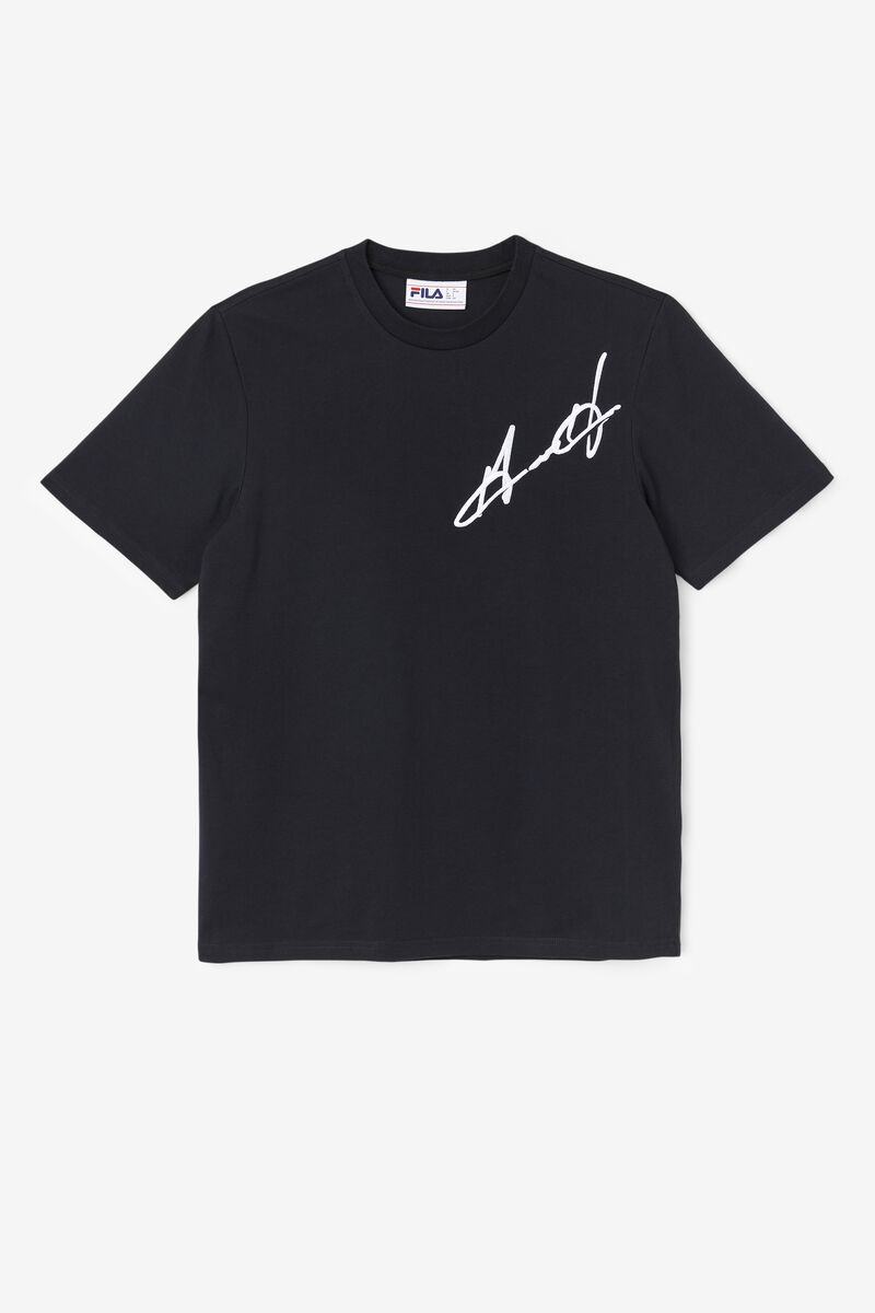 Black Men's Fila Grant Hill Cormac T Shirts | DxXoC249Oj1