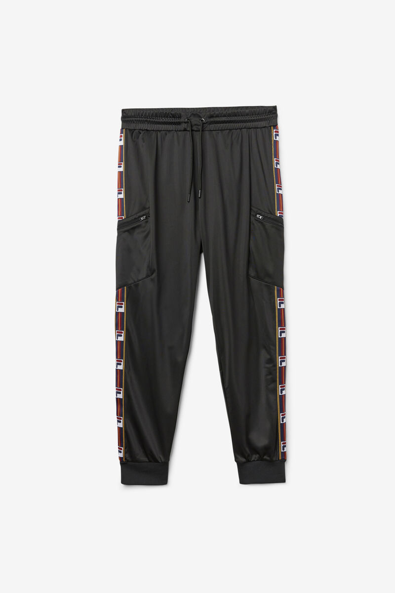 Black Men's Fila Jaxson Pant Tracksuits | g5mE4hF4kFx