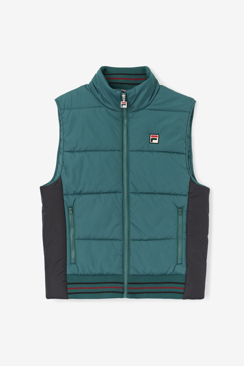 Black Men's Fila Matias Vest Outerwear | sqatHkkraAX