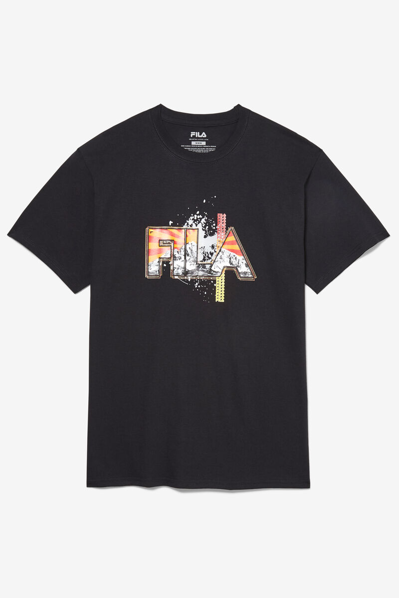 Black Men's Fila Stitch Mt. T Shirts | hkvX7Ize3Mh