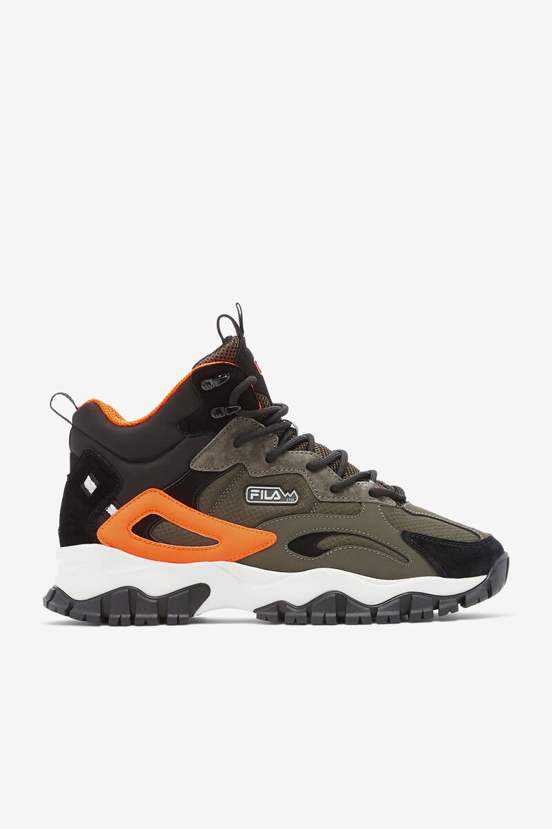 Black / Orange Men's Fila Ray Tracer Tr 2 Mid Walking Shoes | yzOIR65kHb6