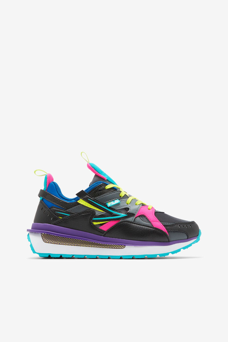 Black / Pink / Blue Women's Fila Sandenal Trainers | TIflCYVrhCl