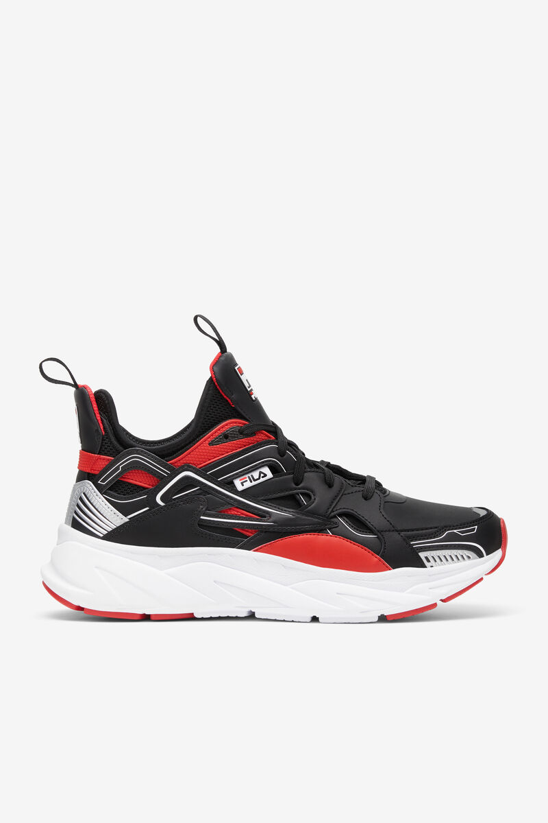 Black / Red / White Men's Fila Black & Red Hallasan High Top Trainers | Fila Trainers | bh6Wyn4MpOY