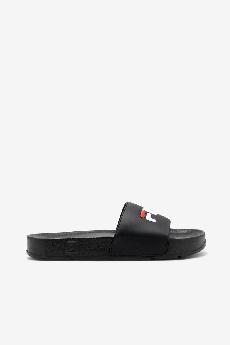 Black / Red / White Women's Fila Drifter Sandals | RHVUQG5NNOn