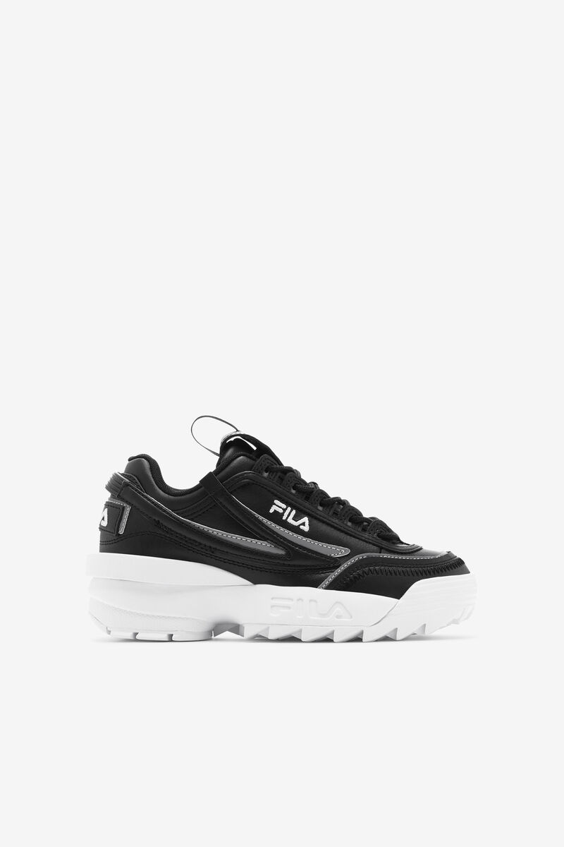 Black / White / Black Kids' Fila Little Disruptor 2 Exp Platform Shoes | VGRGP3z6ZOv