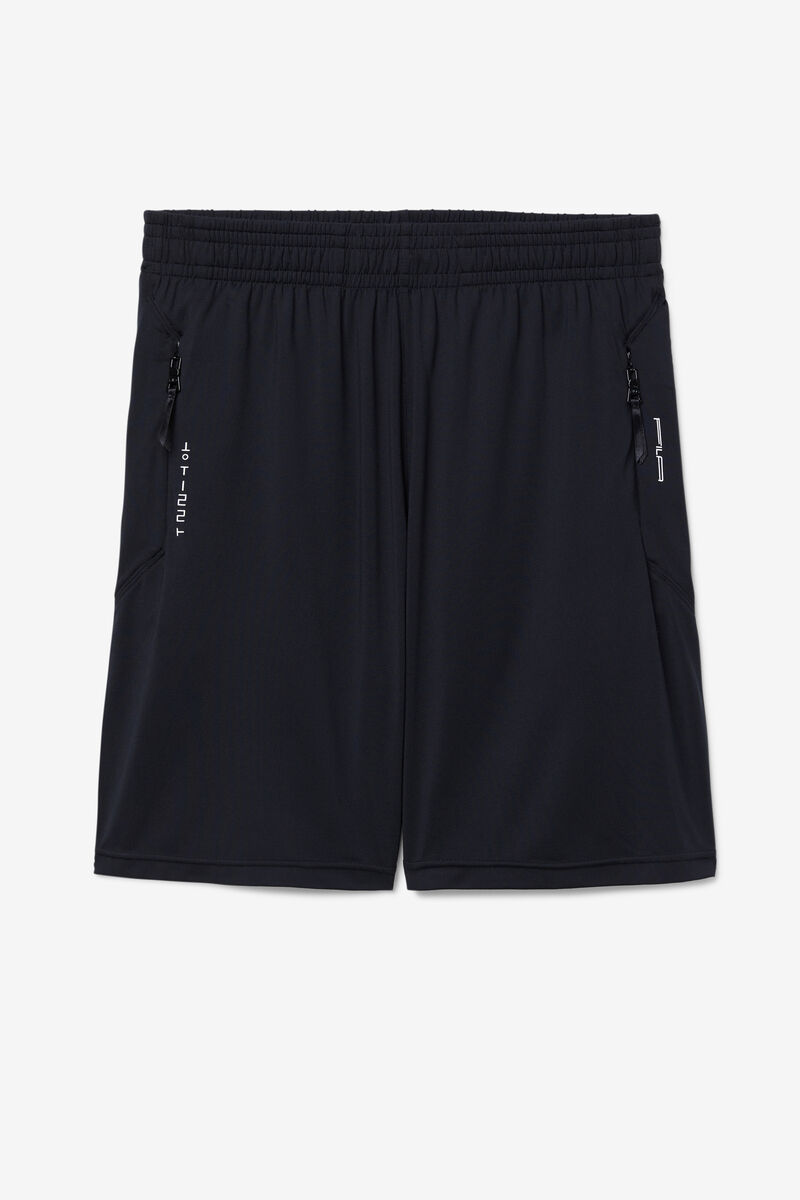 Black / White Men's Fila Deneb Short Shorts | xQ1w5Hyp5T7