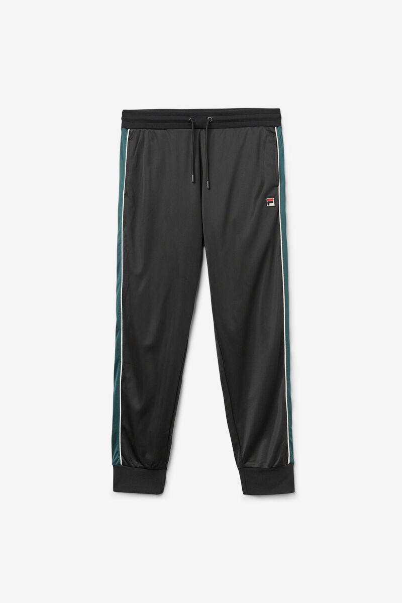 Black / White Men's Fila Elijah Track Pant Tracksuits | shnWmw2IJG5