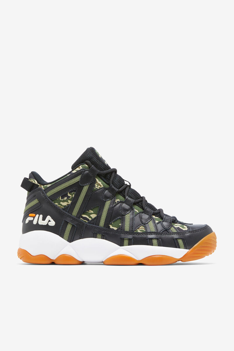 Black / White Men's Fila Stackhouse Shoe With Camo Detail | Fila Trainers | 5NCKLDTcNWN