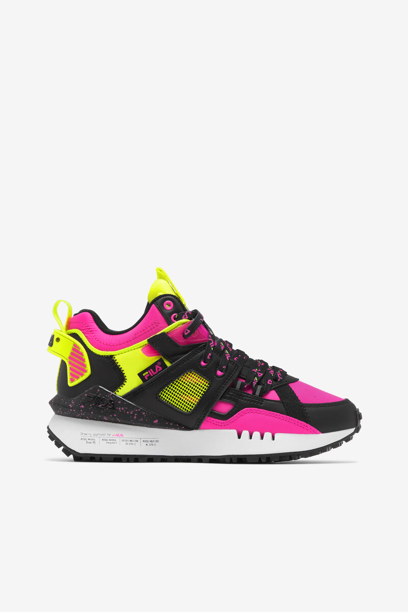 Black / White / Pink Women's Fila Spectra Trainers | avvjpAtebhZ