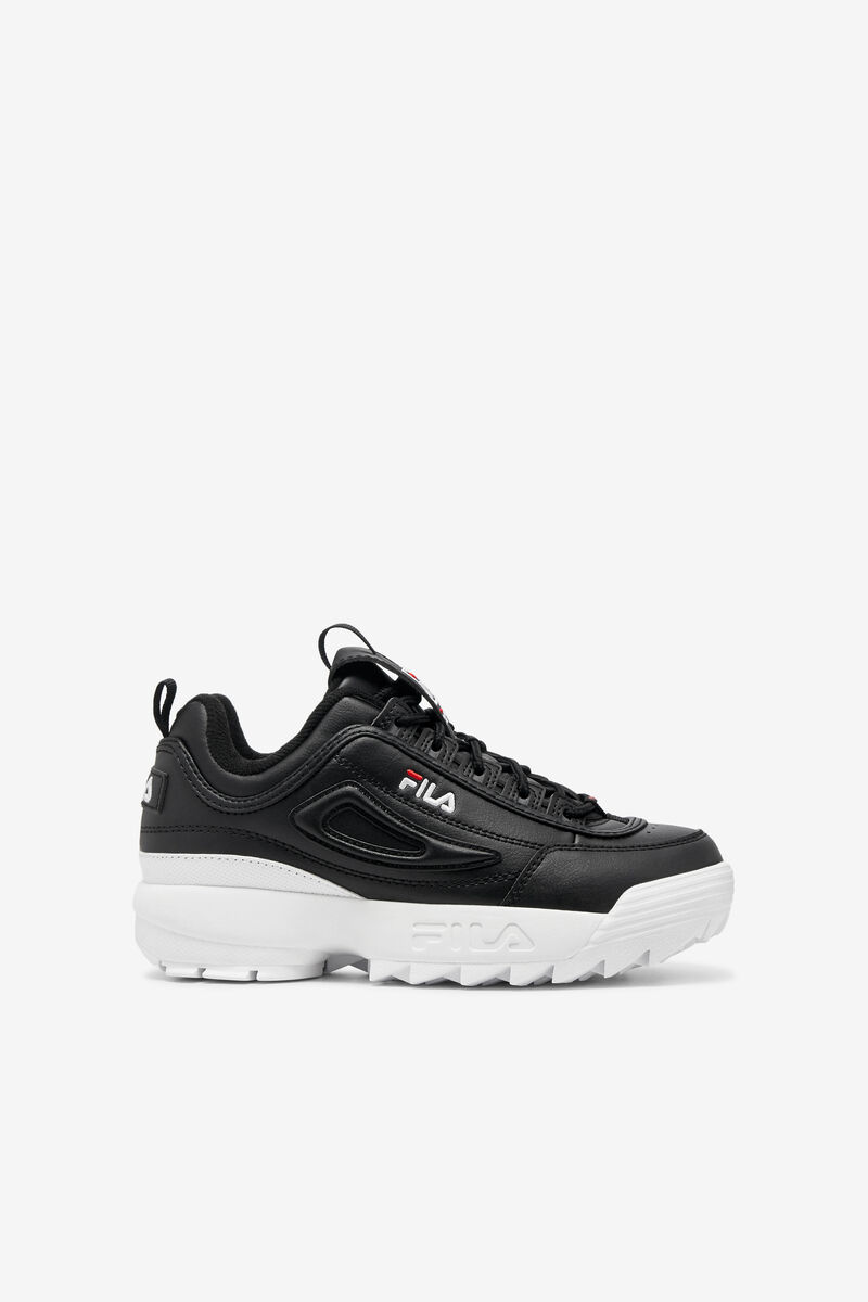 Black / White / Red Kids' Fila Little Disruptor 2 Platform Shoes | wG9AFrtMsf3