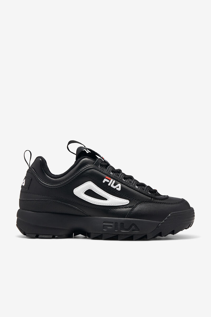 Black / White / Red Men's Fila Disruptor 2 Premium Platform Shoes | DHBz9fYKISF