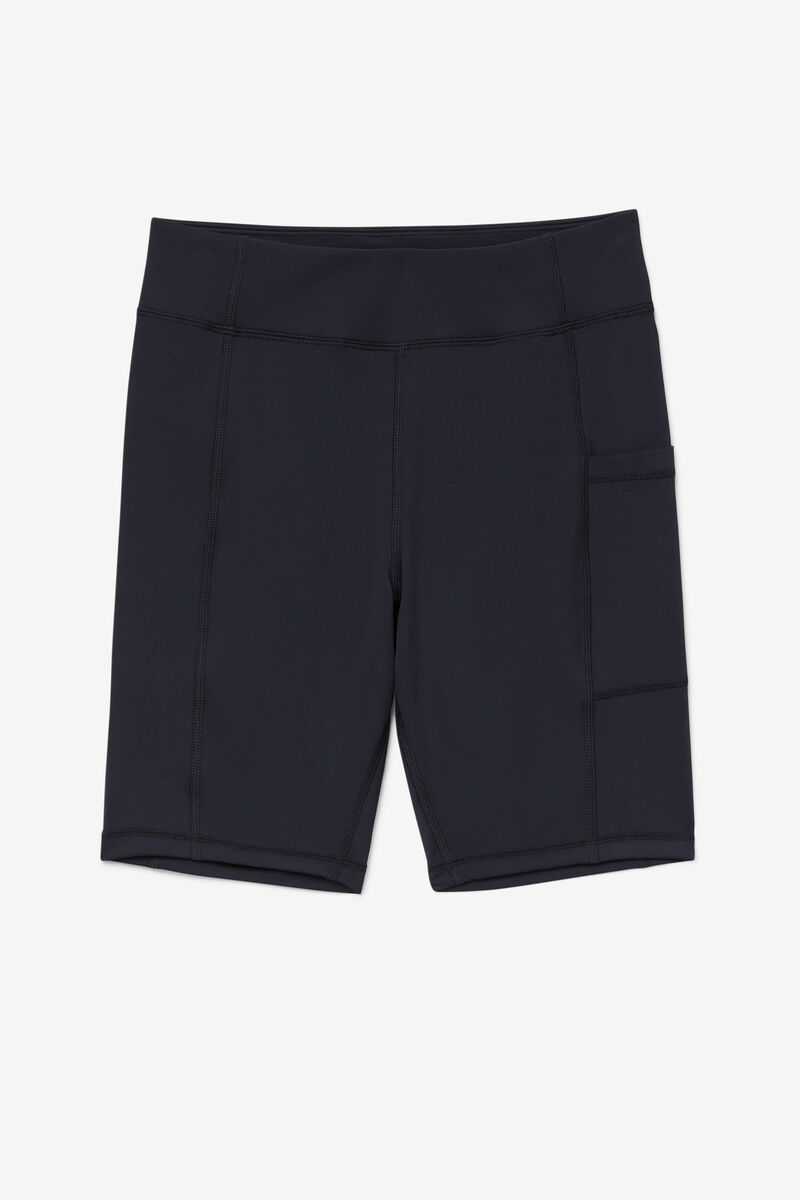 Black Women's Fila Aries Bike Short Shorts | cXKkIPrgVSR