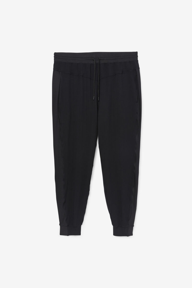 Black Women's Fila Fi-lux Texture Jogger Pants | Q2Vu9L5bU9F