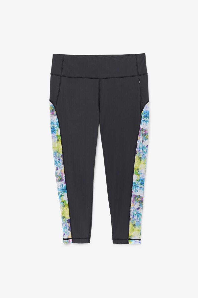 Black Women's Fila Forza Contrast 7/8 Leggings Leggings | 89xalnN2gE7