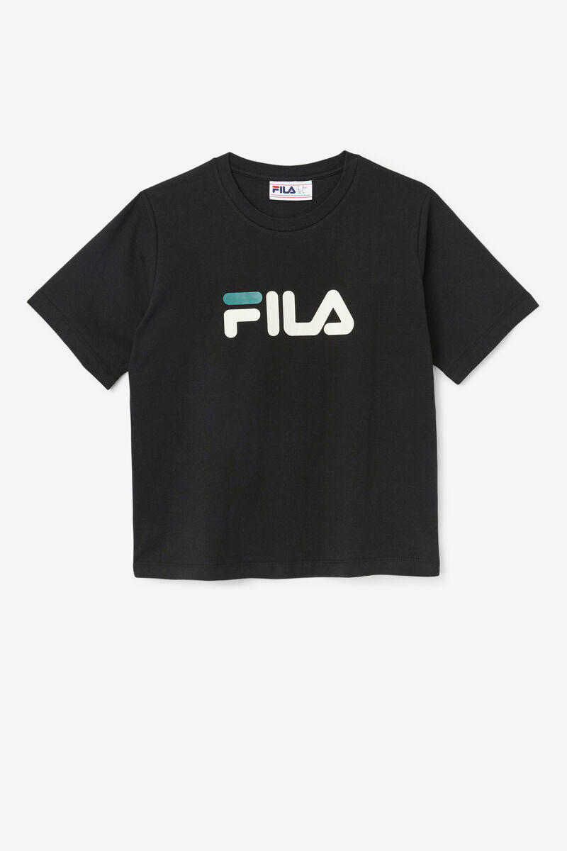 Black Women's Fila Thea T Shirts | CunIpIseb1k