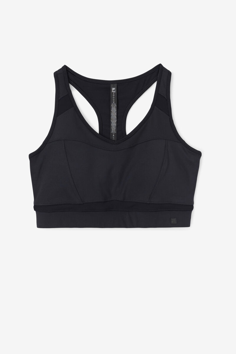 Black Women's Fila Uplift Racerback Sports Bra Sports Bra | SUfRY8d556C