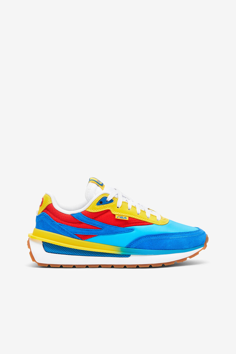 Blue / Blue / Red Women's Fila Renno Trainers | 2Ch6Ov1a9MB