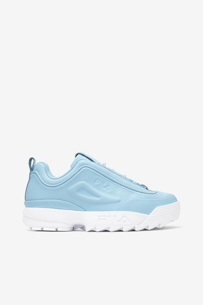 Blue / Blue / White Women's Fila Disruptor Zero Platform Shoes | EciQEemAEJl