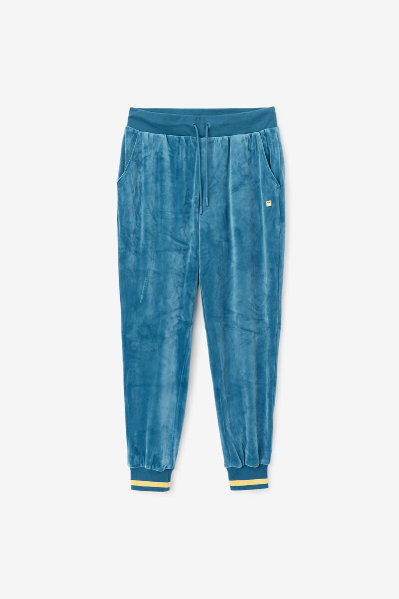 Blue Coral Women's Fila Omorose Velour Jogger Pants | aKHyi8VkhZD