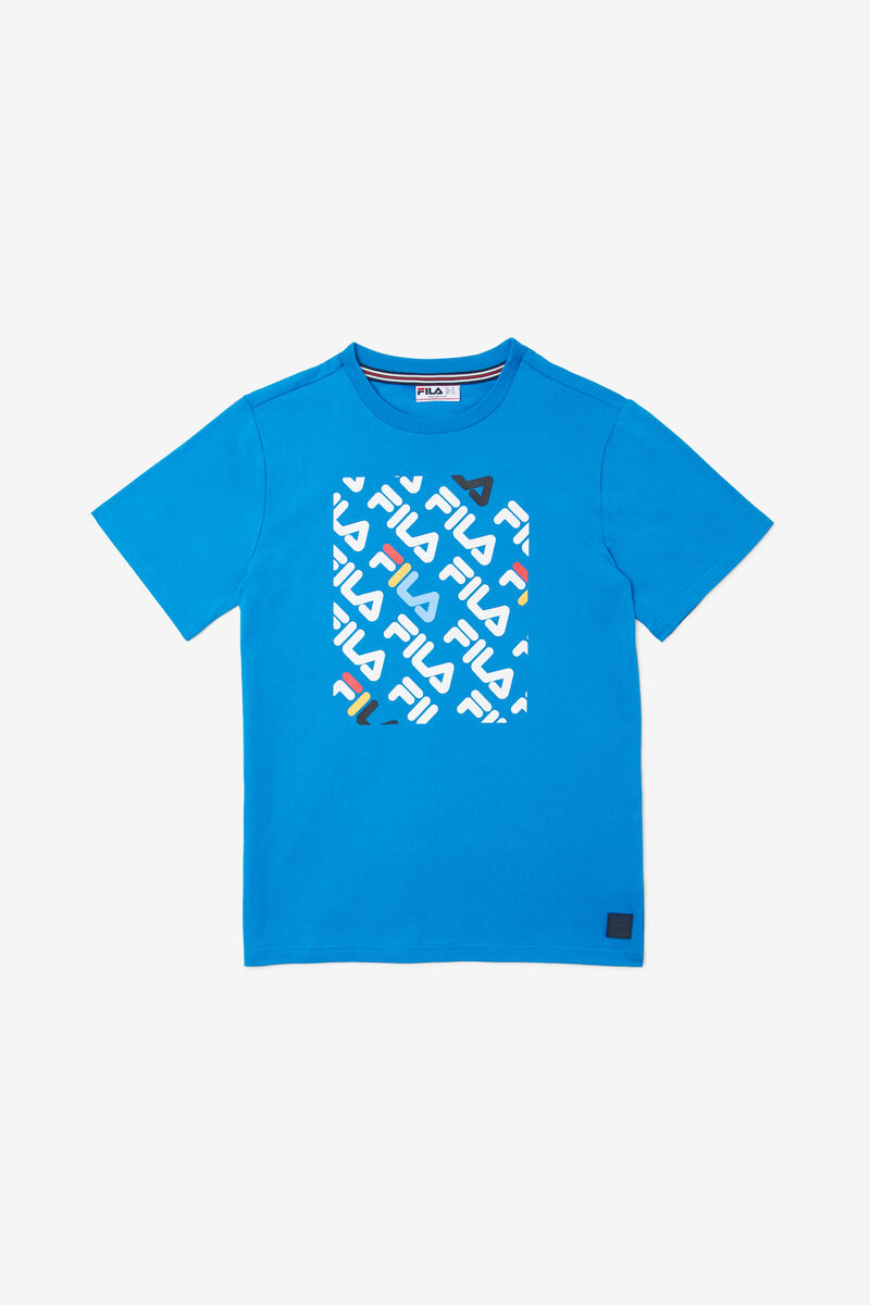 Blue Kids' Fila Camden Printed T Shirts | cgTLNUBZZhJ