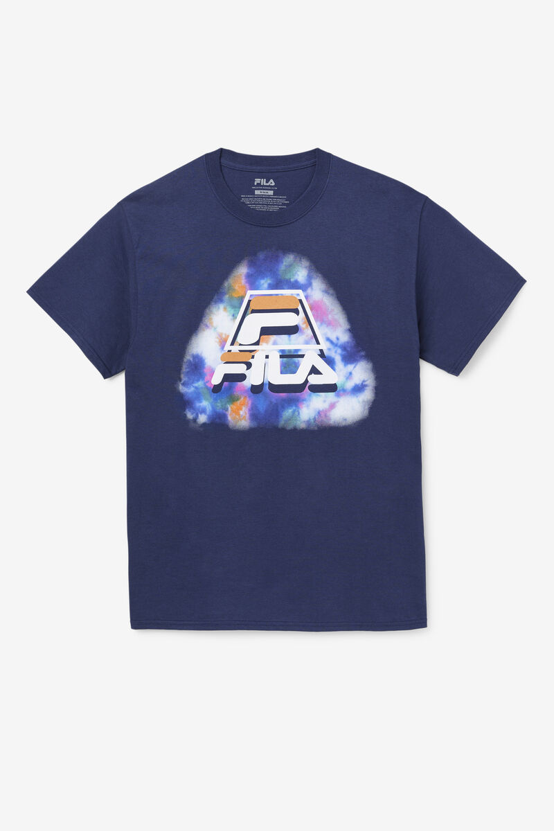 Blue Men's Fila Boniface Tie Dye T Shirts | UfUc9nBeWr5