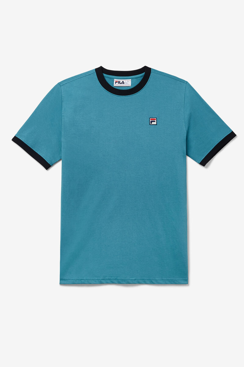 Blue Men's Fila Marconi Ringer T Shirts | dmj6L9RLWUU