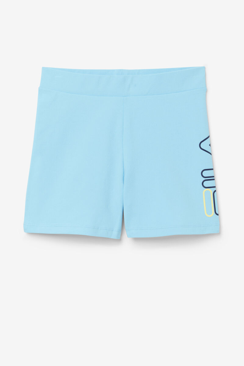 Blue / Navy Women's Fila Beatriz High Waist Bike Shorts Shorts | fBTvevME64g