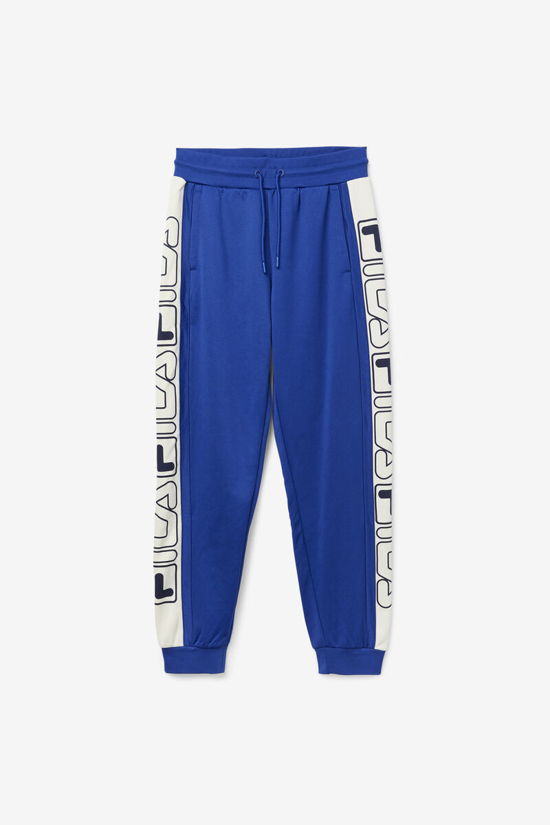 Blue / Red Men's Fila Greene Pant Pants | EEHtAWJOGrP