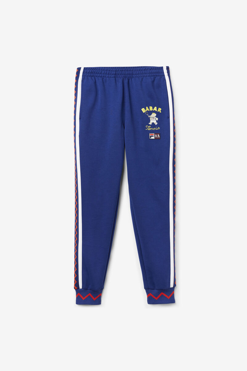 Blue / White Men's Fila Fila X Rb Babar Evertt Jogger Tracksuits | p4zedRafJML