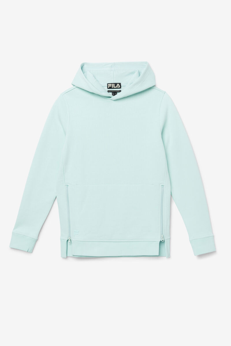 Blue Women's Fila Maddox Pullover Hoodie Hoodies | ZqQh814YHl2