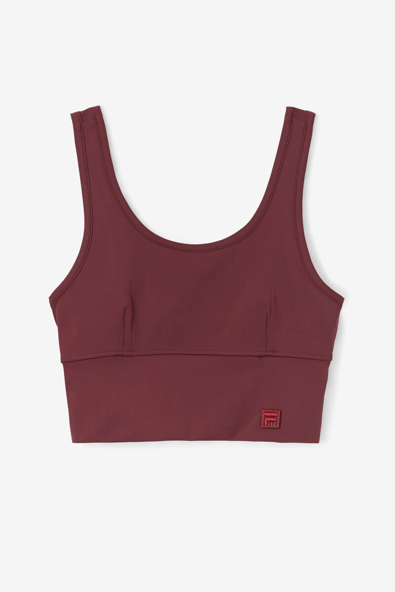 Brown Women's Fila Kora Bra Top Sports Bra | nDpJTead5Ct