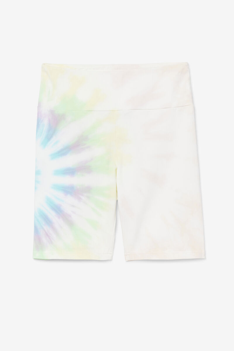 Cream Women's Fila Taima Tie Dye Bike Short Shorts | H7DrAE1Xw1B