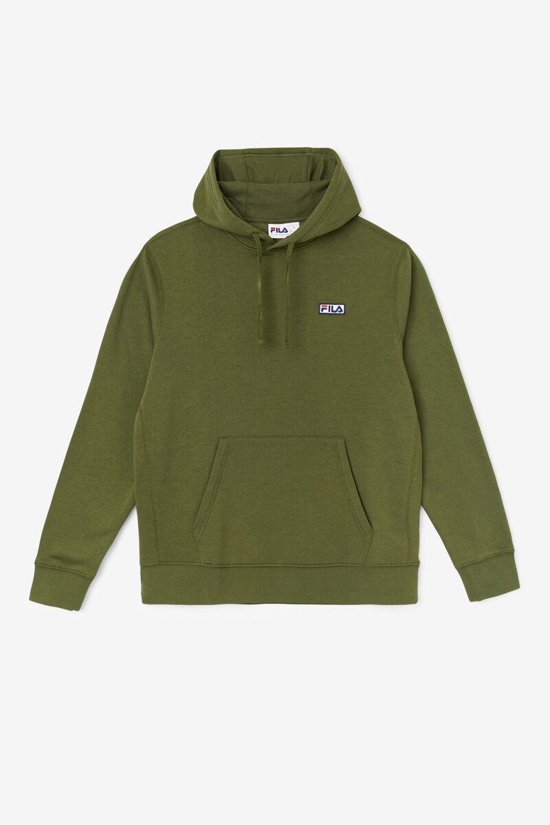 Dark Green Men's Fila Algot Hoodie Hoodies | SVpmdvAxmdv