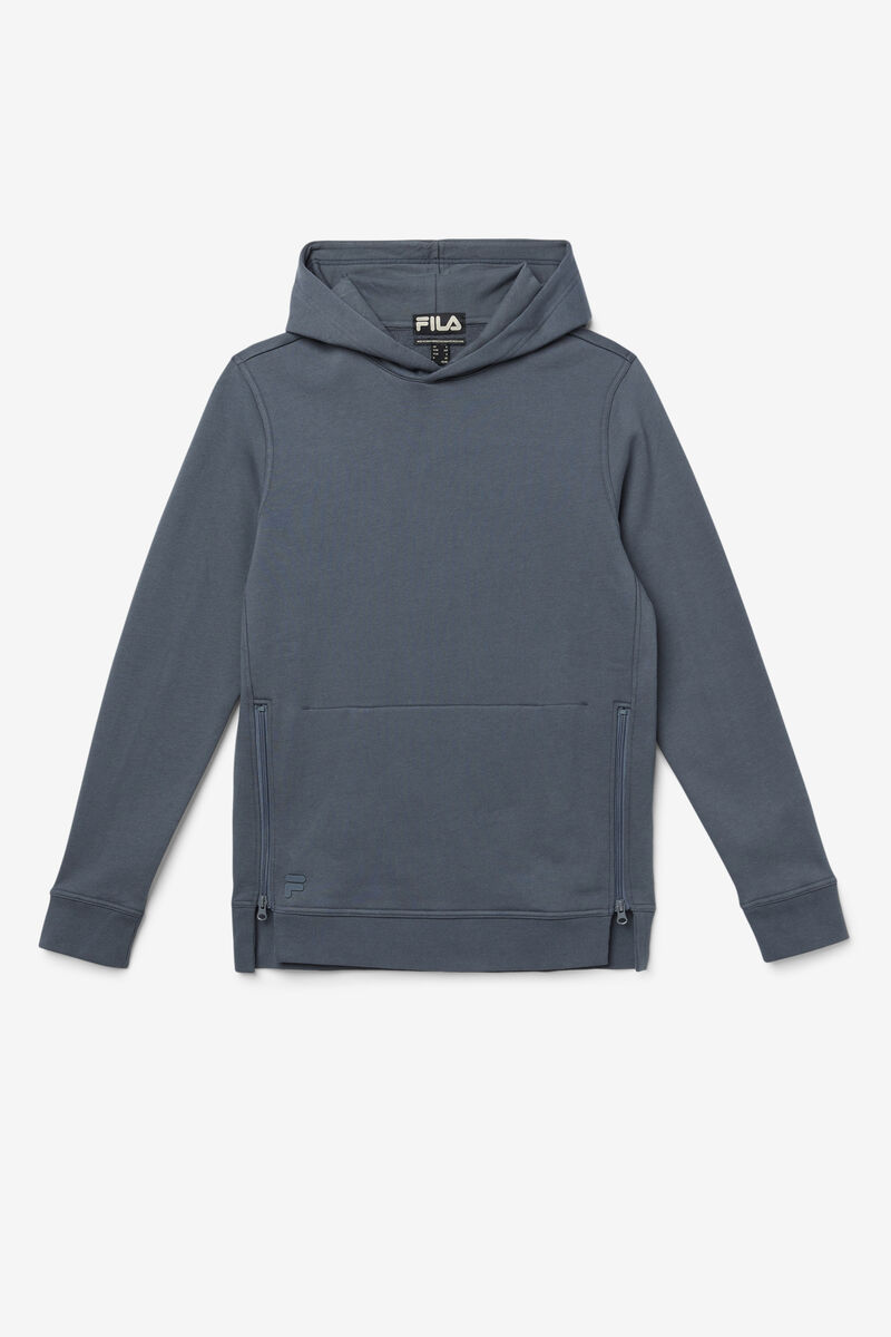 Dark Grey Men's Fila Maddox Pullover Hoodie Hoodies | Ie8lknw99HR