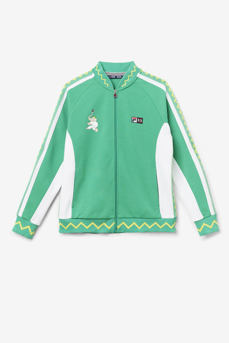 Deep Mint / White Women's Fila Fila X Rb Babar Iggy Jacket Tracksuits | ns14JDHIBPq