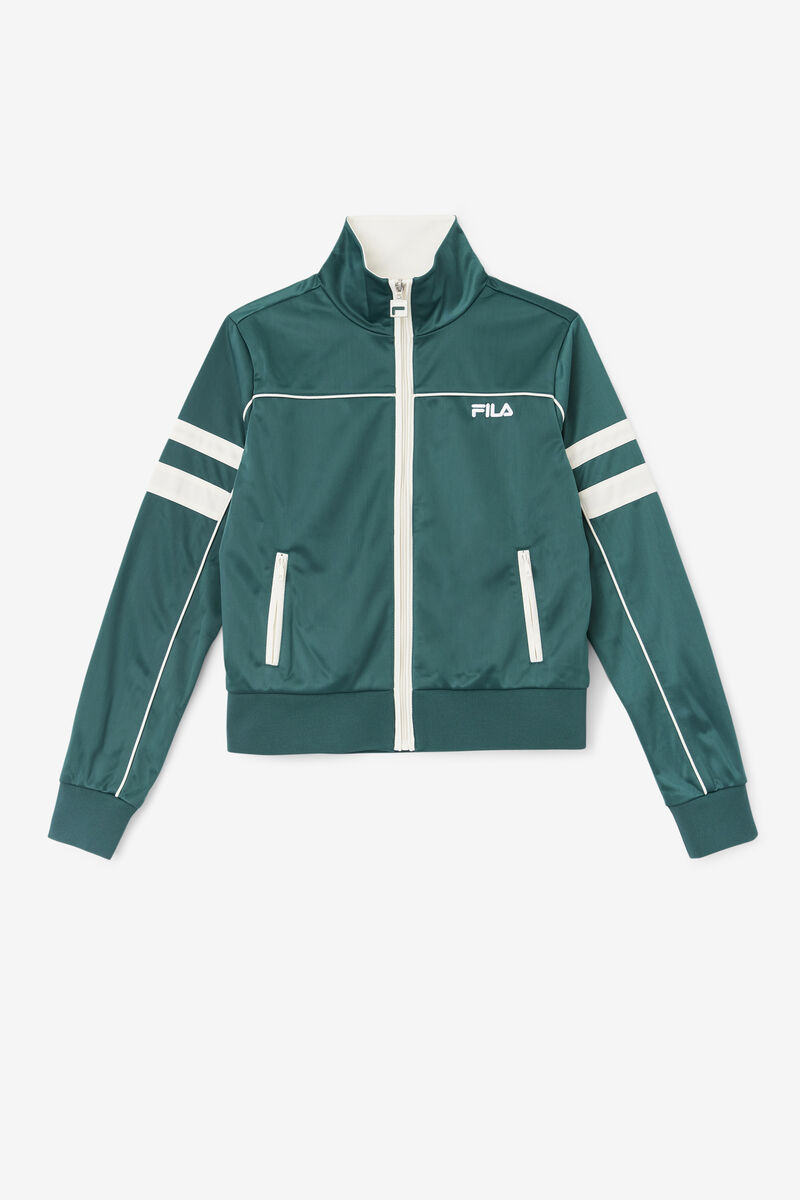 Green Women's Fila Pippa Track Jacket Jackets | bmqhLZX5GVv