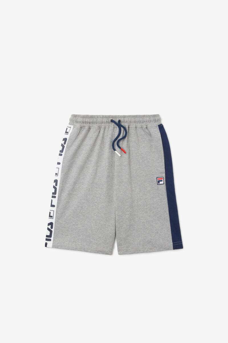 Grey Kids' Fila Logo Short Shorts | UwXbFcC3EIJ