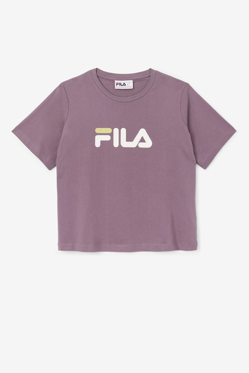 Lavender Women's Fila Thea T Shirts | U6cbibGXaqr