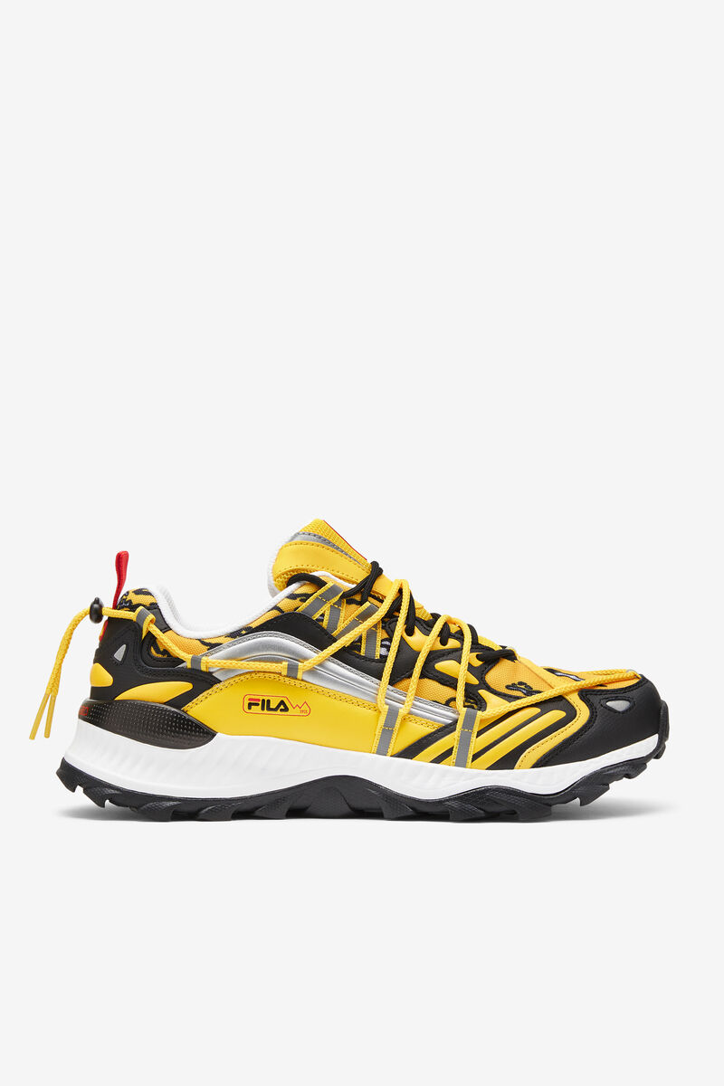 Lemon / Black / White Men's Fila Expeditioner Yellow & Black Chunky Trainer Shoes | Fila Trainers |