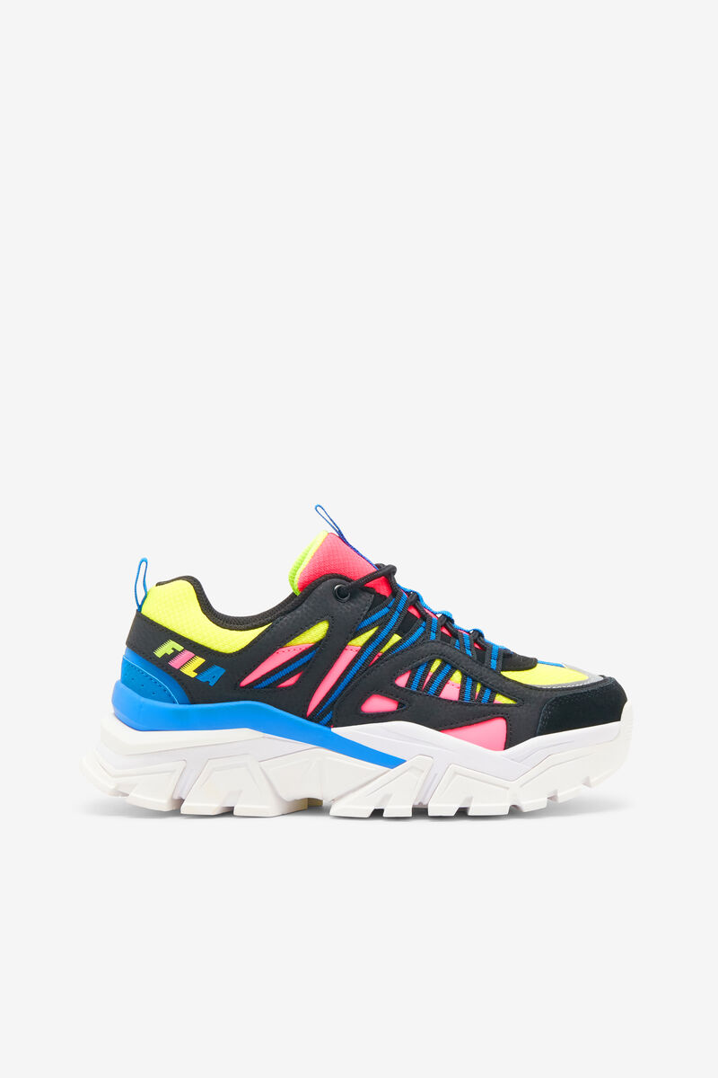 Lemon / Pink / Royal Blue Women's Fila Vitalize Trainers | MtACWGNnOEN