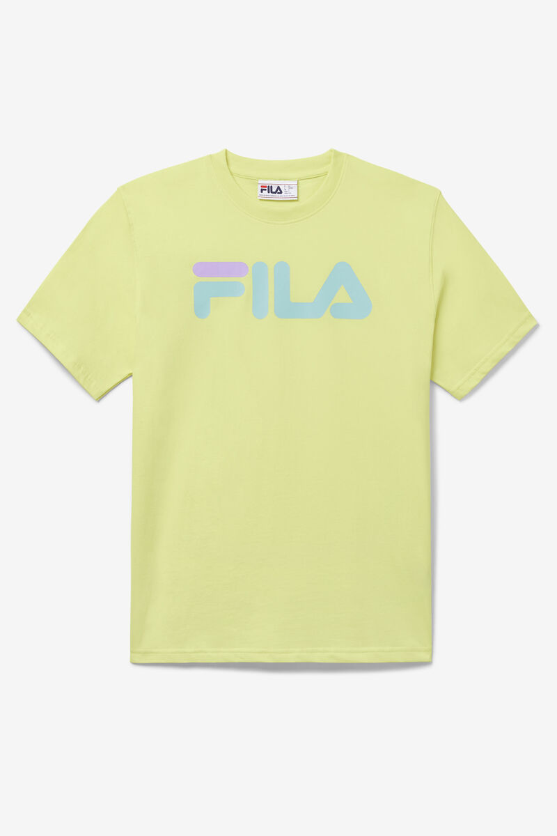 Light Green Yellow Men's Fila Eagle T Shirts | FRlaYBTlXNl