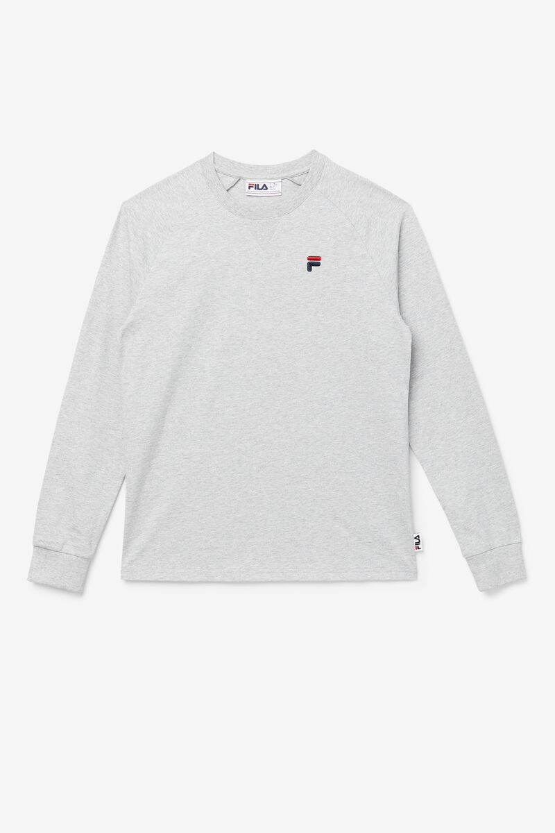 Light Grey Men's Fila Flynn Long Sleeve Shirt | 9OJlXkW4F6K