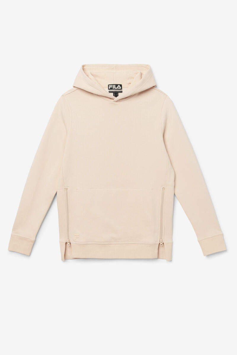 Light Yellow Men's Fila Maddox Pullover Hoodie Hoodies | QfqTDhicX9Y