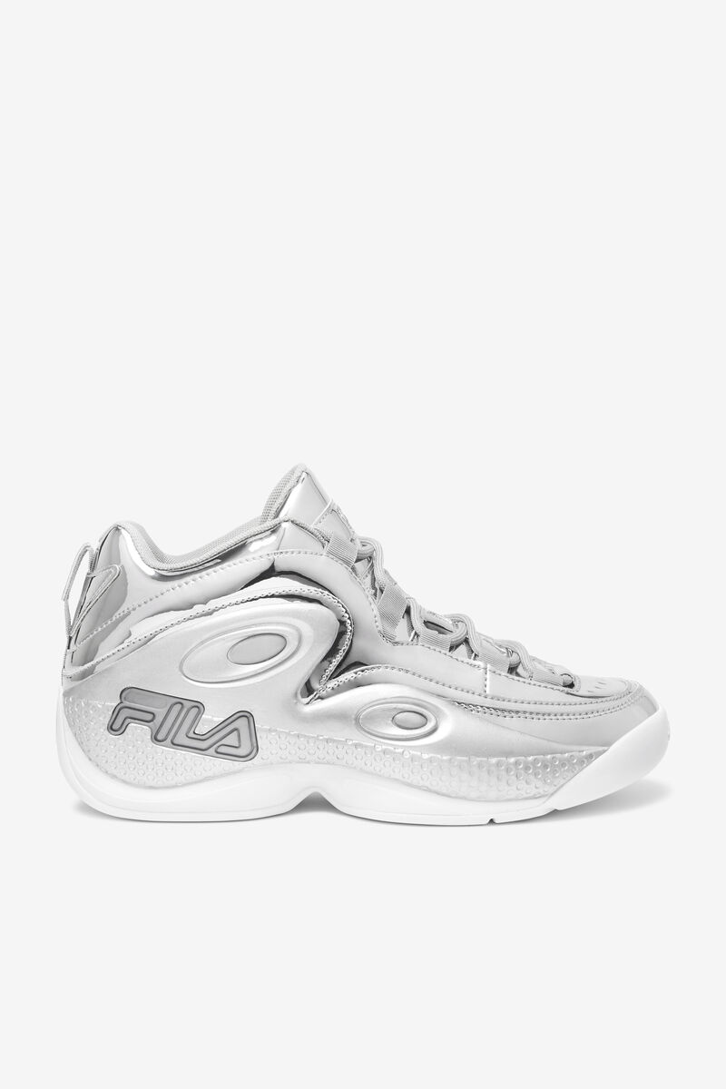 Metal Silver / Metal Silver / Metal Silver Men's Fila Grant Hill 3 Metallic Basketball Shoes | ESm52